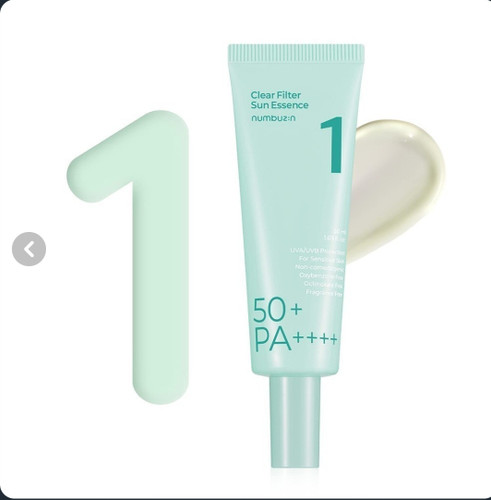 اسنس ضد آفتاب نامبوزین شماره 1 مدل Clear Filter تسکین دهنده و روشن کننده حجم 50 میلی لیتر