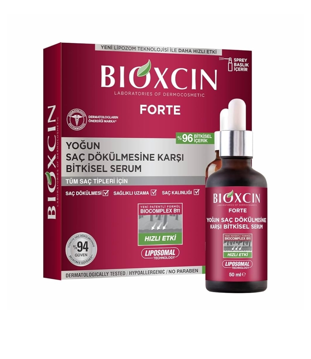 سرم ضدریزش فورت بیوکسین Bioxcin پک سه عددی-